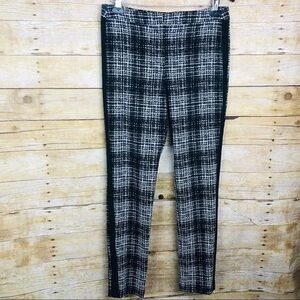 DKNY Men's Black and White Checkered Pants